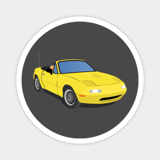 Yellow Miata Magnet